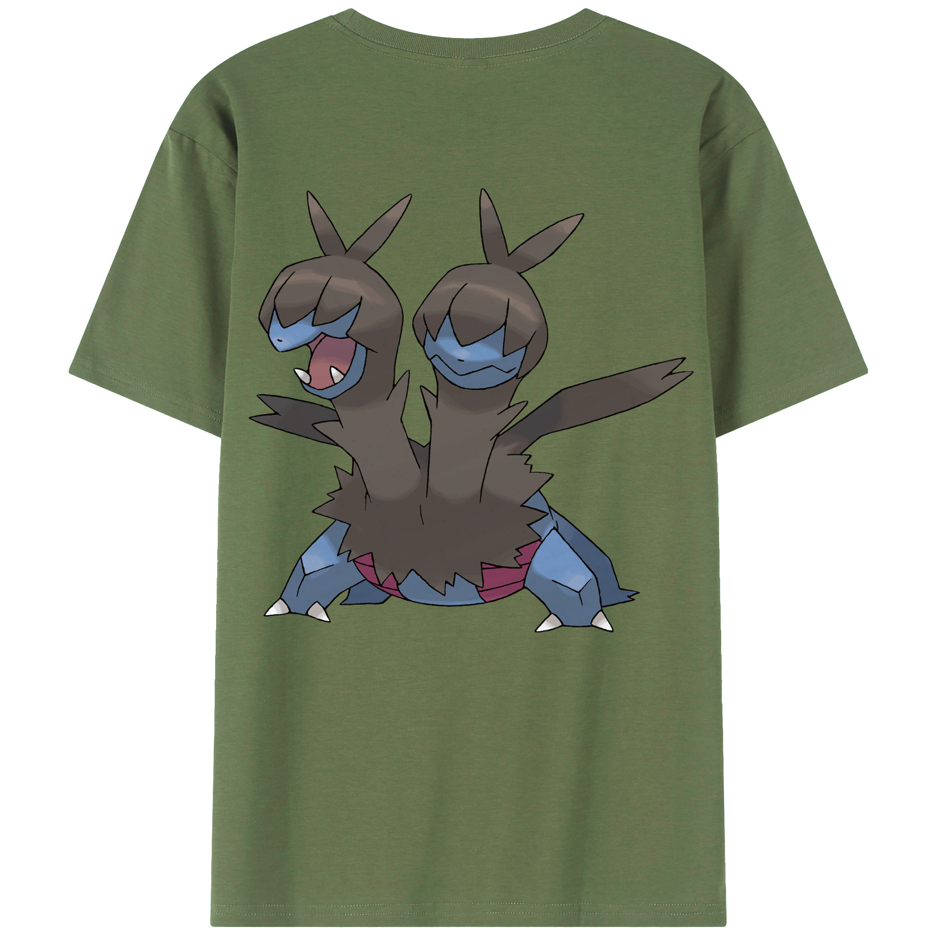 （画像用） ポケットモンスター Pokémon 綿100％ メンズ半袖Tシャツ（バックプリント） 通気性